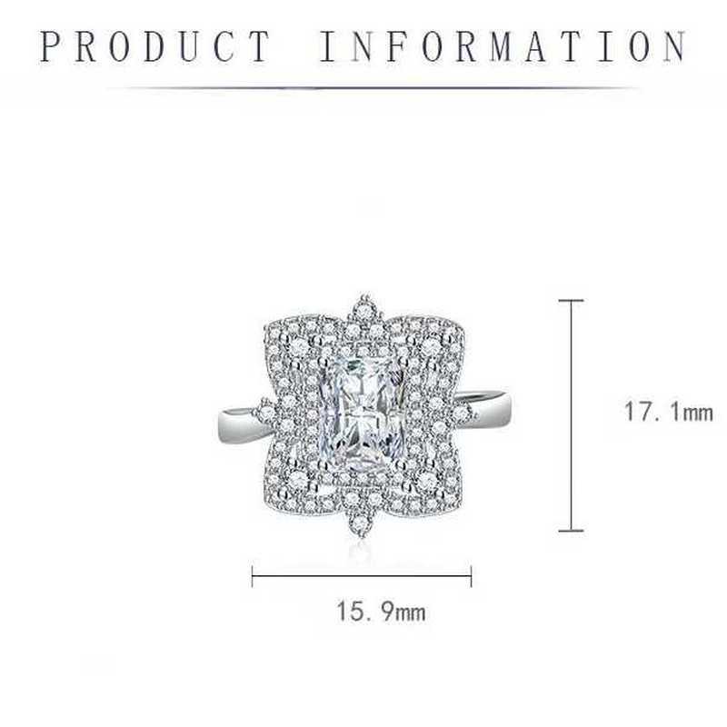 Sace Gems Classic Copper Alloy Zircon Ring Ladies Jewelry Wedding Promise Party Gift