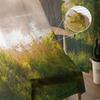 Arbor Baum See Landschaft Voile Vorhang Wohnzimmer Transparent Tüll Fenster Vorhänge Schlafzimmer Zubehör Dekor Durchsichtig Hergestellt aus Polyester Flächenbehandlung