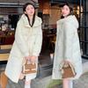 Korean Version Thickened Bread Clothes Down Cotton-padded Clothes Women's Loose Winter Jacket Medium and Long Knee-padded Jacket