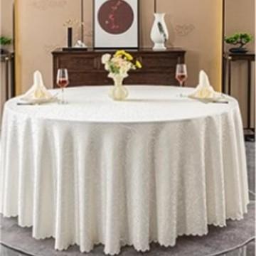 Europese Jacquard Restaurant Verdikte Tafelkleed Rood Luxe Bruiloft Tafelkleed Ronde Tafelmat met Planten- en Bloemmotieven diameter 180cm