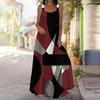Women's Slip Dress Maxi Long Dress Island Coconut Grove Print Stitching Print Dress Spring & Summer Leisure Vacation