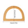 Classic Nature Wooden Bag Handle O/D Shaped Purse Bags Tote Handles Handbag Replacement Bags Straps DIY Bags Accessories