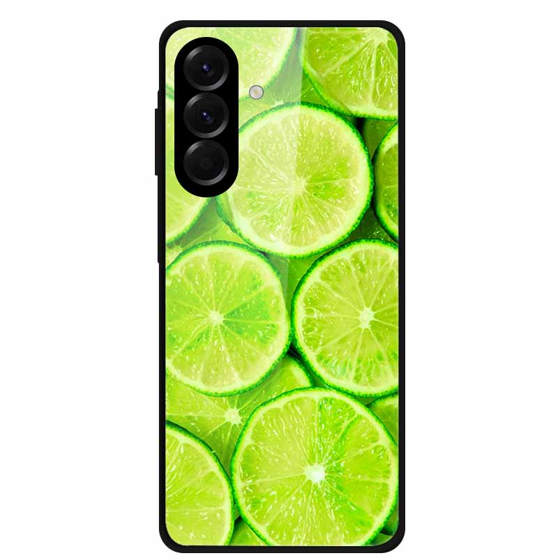 Tempered Glass Phone Case For Samsung Galaxy S24 FE Case Hard PC Back Cover Shell for Galaxy S24FE S 24 FE 5G Hard Covers Flower