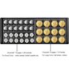 Black 312-Grid Coin Collection Album - Large Small Pocket Combinatio for Commemorative Circulation Coins Protective Display Binder