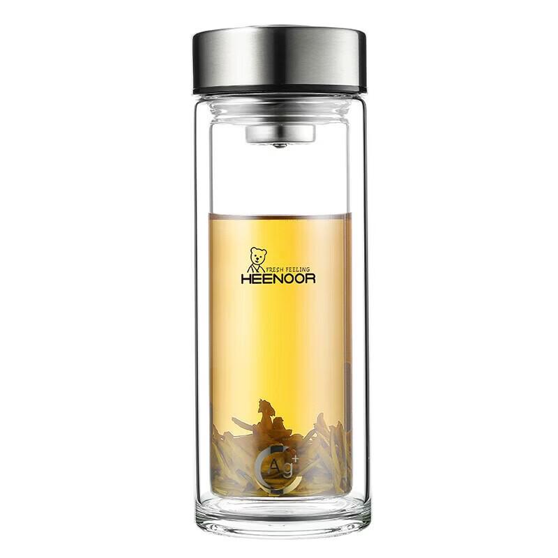 Heenoor Double-Layer Anti-Scald Glass Tea Cup