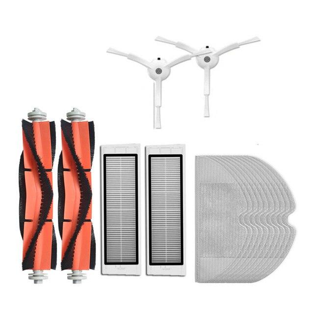 New Main Brush Washable Hepa Filter Side Brush Kit for Xiaomi Mi Vacuum 1st 1S Robot Roborock S50 S51 S55 S6 T60 T61 T65 Parts