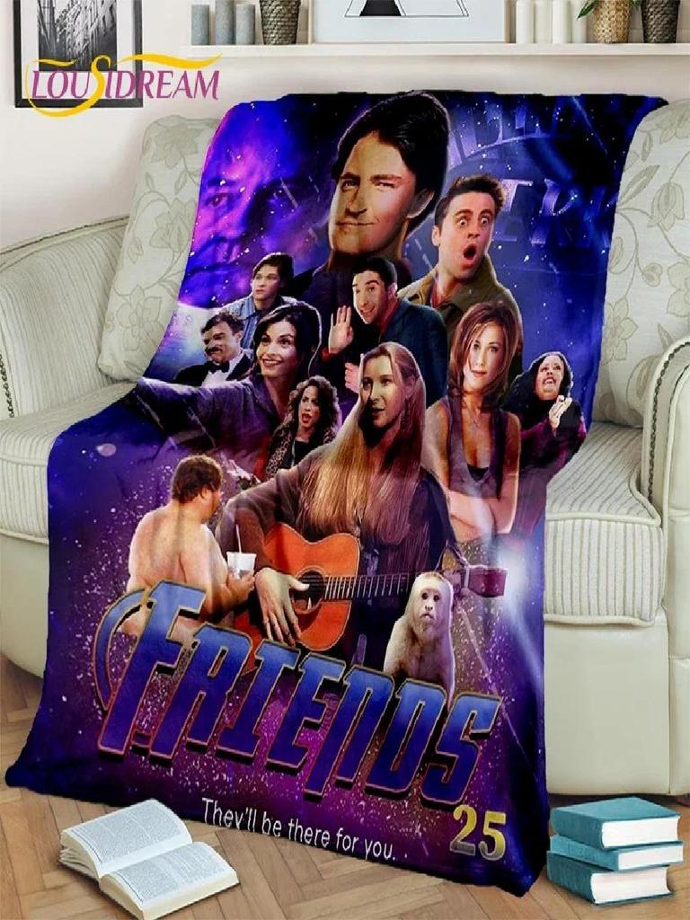 Friends TV Show Central Perk Throw Blanket Soft Cozy Blanket for Home Bedroom Travel Perfect Gift for Fans and Kids