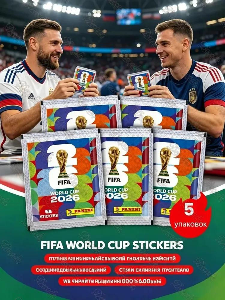 Box with Panini stickers for the FIFA 2026 World Cup