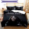 3pcs singer Billie Eilish1 pattern bedding set duvet cover set includes duvet cover &pillowcases, perfect all season bedroom decoration & gift