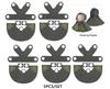 MOC Officer Cape Byggklossar Kit Medeltida Lejonriddare Figurer Tillbehör Sjal Imitation Päls Kläde Klossar Leksaker Pojkar Gåva
