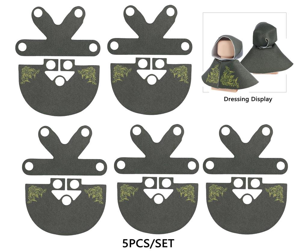 MOC Officer Cape Byggklossar Kit Medeltida Lejonriddare Figurer Tillbehör Sjal Imitation Päls Kläde Klossar Leksaker Pojkar Gåva