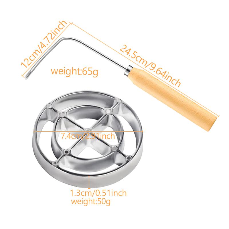 2Pcs/Set Pastry Mold Cookie Bake Mold Cake Printing Molds Funnel Biscuit Dessert Maker Waffle Model Set Baking Accessories DIY Decor Cake