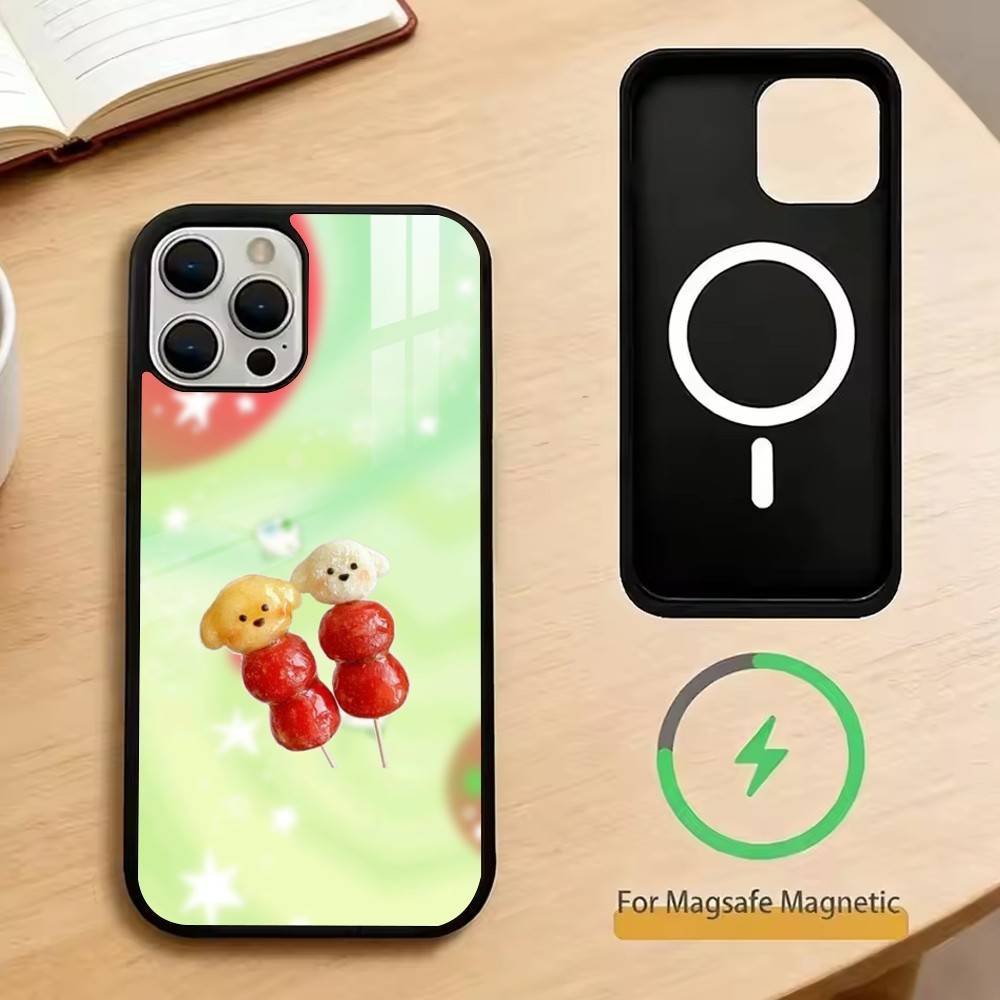 Tomato Cartoon Cute Creative Phone Case For iPhone17,16,15,14,13,12,11 Plus,Pro Magnetic For Magsafe Wireless Charging
