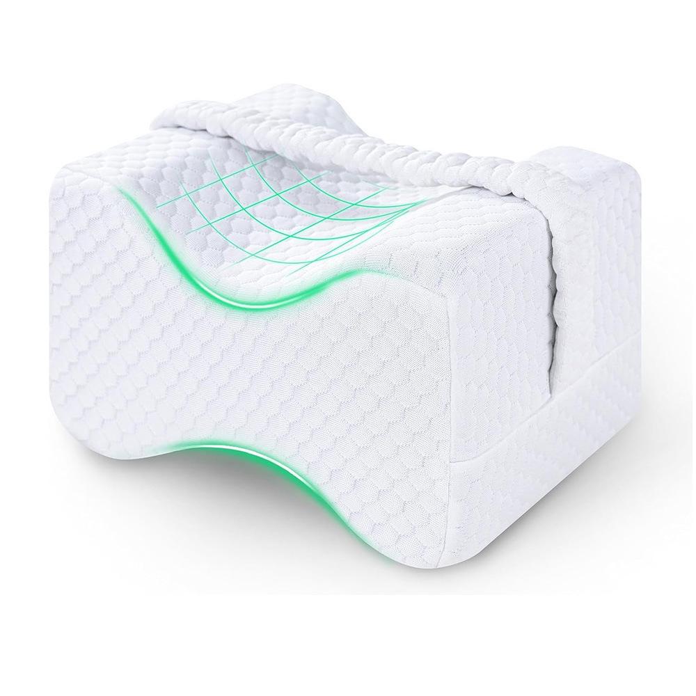 Ergonomic Memory Foam Knee Pillow for Pressure Relief and Pregnancy Support