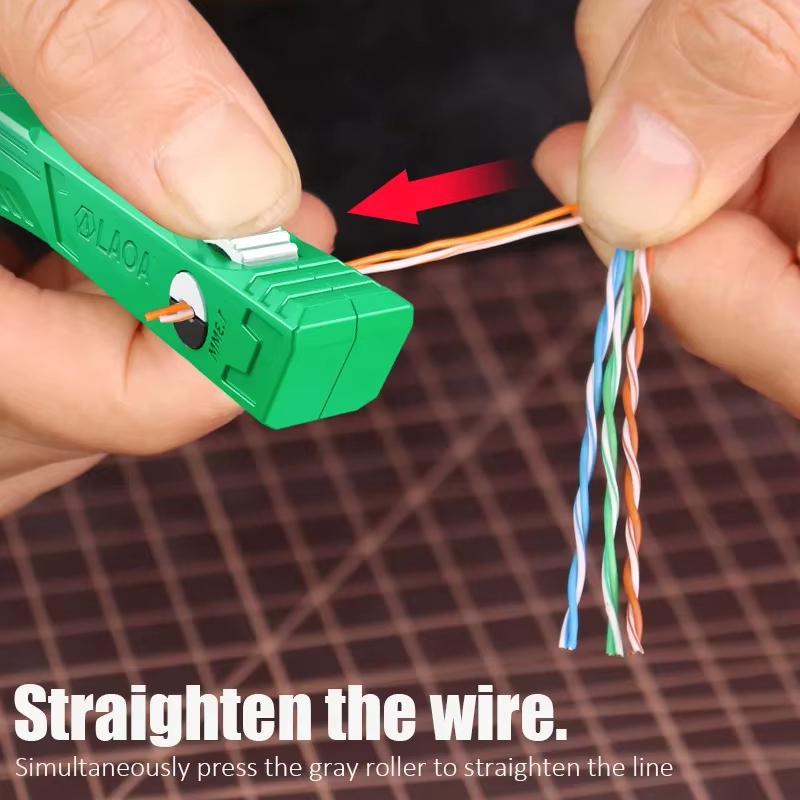 1pc LAOA Professional Network Cable Organizer 1.3mm Cable Untwist Tool For Category 5/6 Crystal Cables Multifunctional Hand Tool