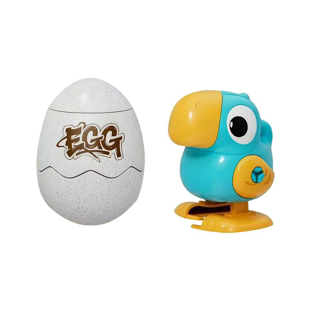 Cartoon Clockwork Animal Jumping Egg Toy Walking Parrot Kids up Chain Animal Running Egg Toys