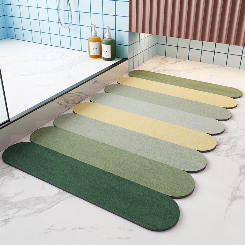 Nordic Diatom Mud Mat Bathroom Absorbent Non-slip Mat Toilet Entry Mat Toilet Door Door Quick Drying Mat