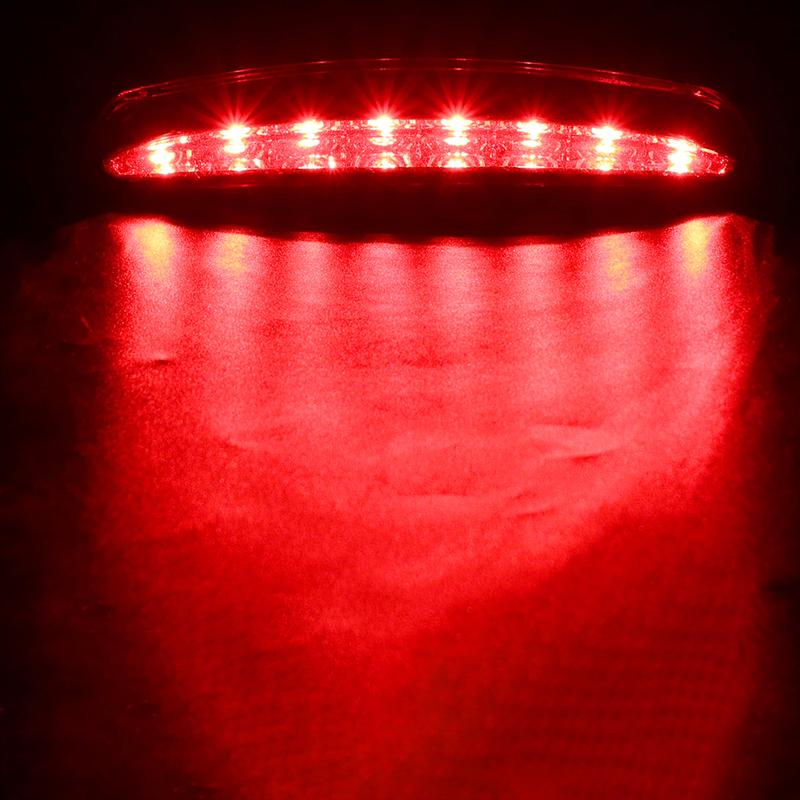 Red LED Brake Tail Light For Bike Motocycle Touring Sportster XL 883 1200 Cafe Racer Rear Fender Edge Taillight