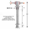 Robotic Arm Accessories Industrial Vacuum Small Head Suction Cups M12/M10 T-shaped External Spring Buffer Hardware Sucker Rod+