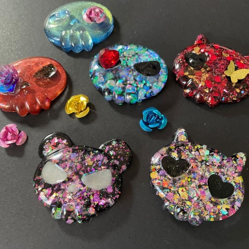 Easy Demold Silicone Skeleton Head Mold Realistic Skull Decorations and Accessories Mould Epoxy Jewelry Making Mould