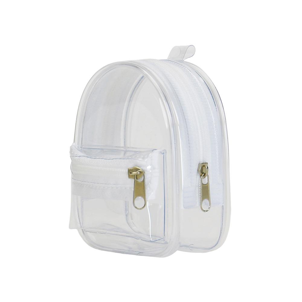 

Прозрачная сумка для кукол с брелоком для хранения, чехол для хранения кукол, наушники/кабель для зарядки White