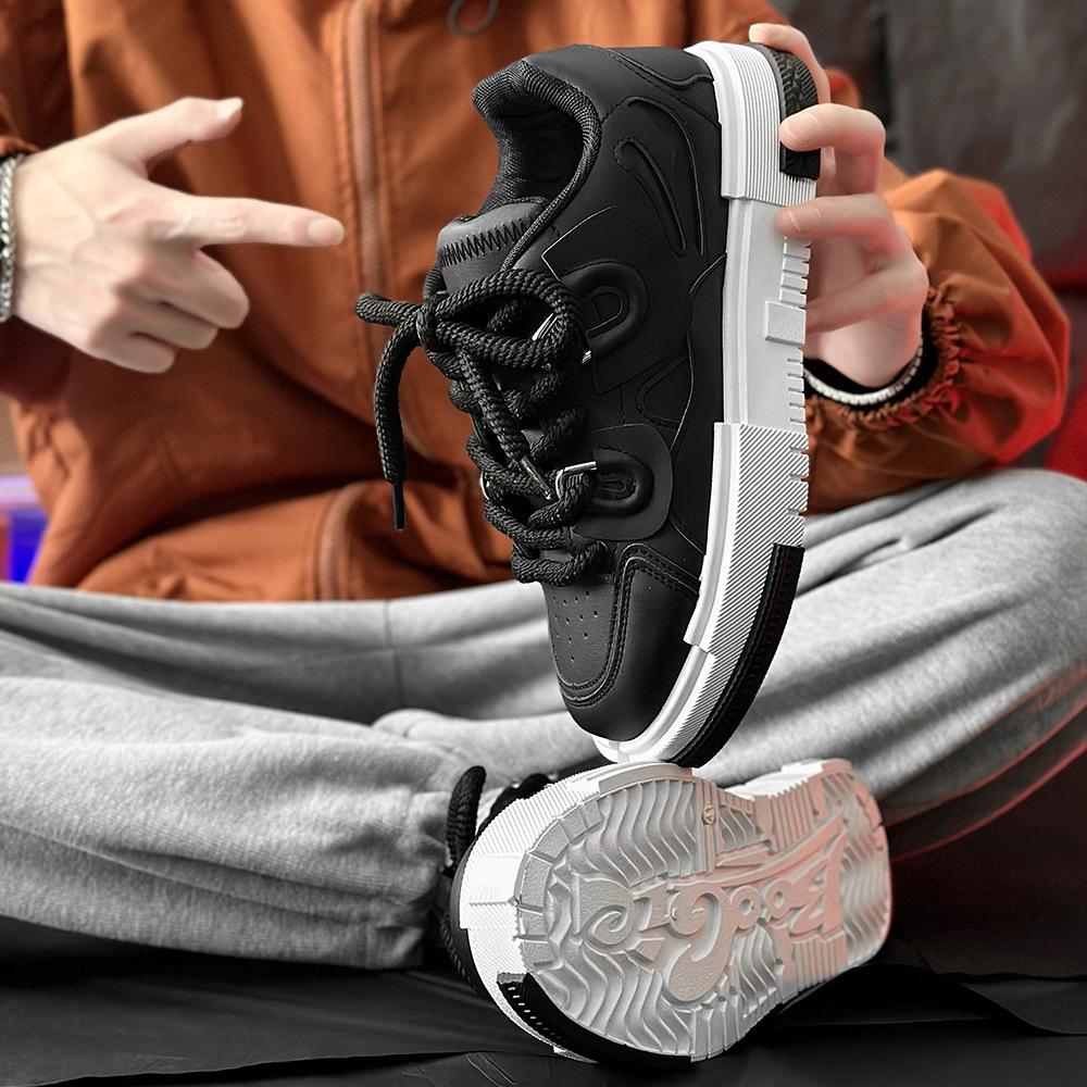 Nové pánské ležérní boty na skateboard s designem chleba - evropský a americký styl