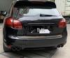 Porsche Cayenne (2011-2014) GTS Black Quad Exhaust Tips for Pipe Modification