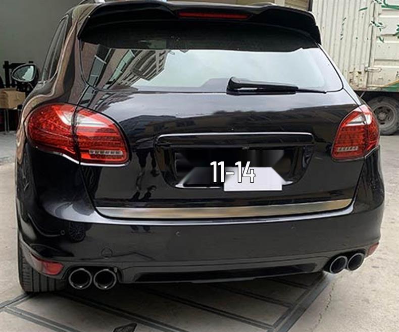Porsche Cayenne (2011-2014) GTS Black Quad Exhaust Tips for Pipe Modification