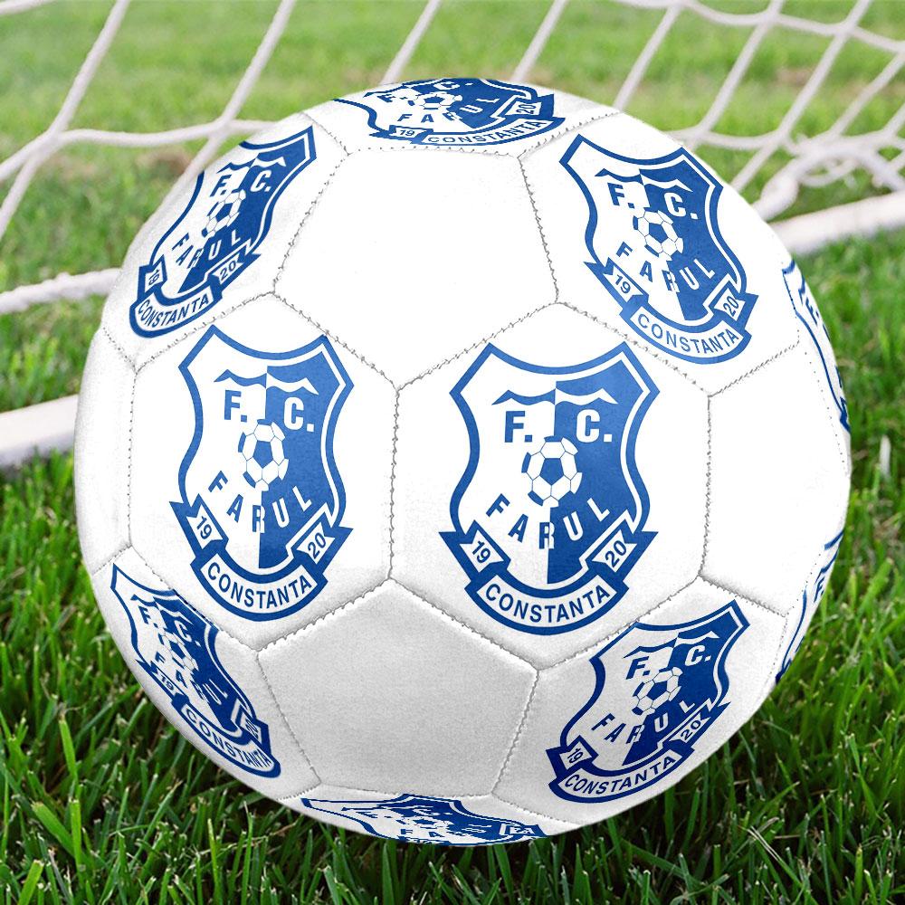 Farul FC Size 5 Soccer Ball, Machine-Stitched PVC, Durable & High Bounce, All Ages Fit, fan merchandise, matches & outdoor use.