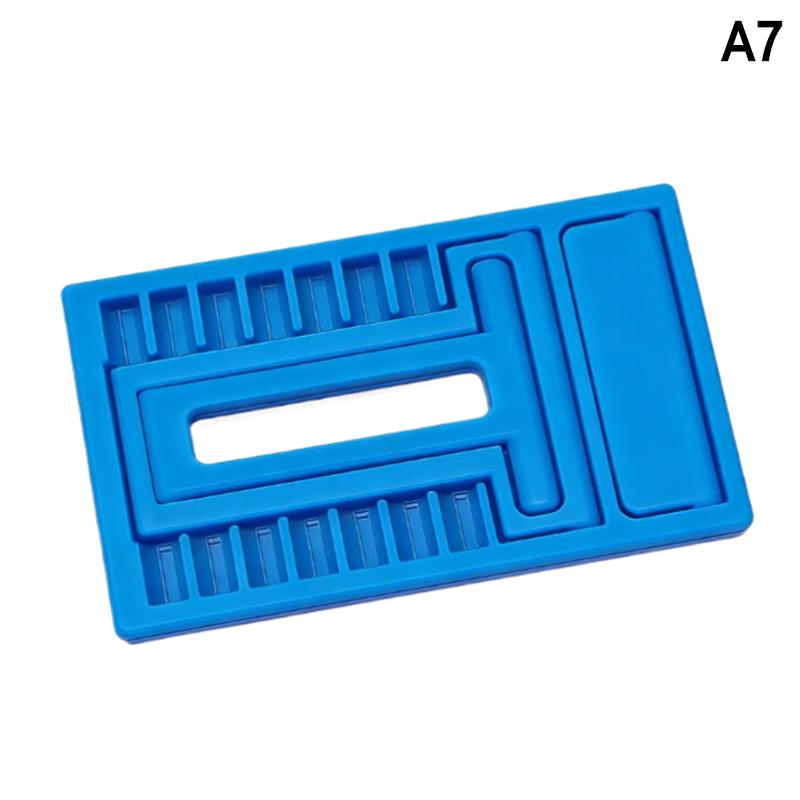 Foldable Desktop Phone Holder 7-Level Adjustable Mini Phone Stand Credit Card Sized Design Portable Compact For Travel & Storage