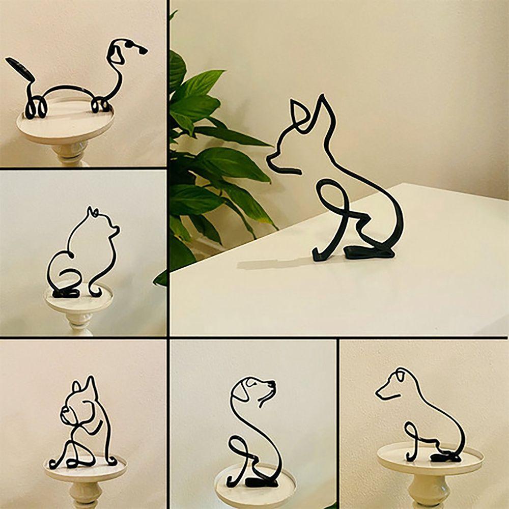 Gift Desktop Decoration Dog Cat Home Office Home Decoration Figurines Dog Ornaments Art Sculpture