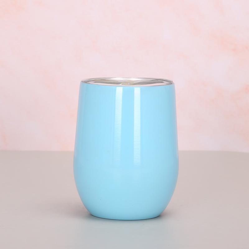 12oz Eggeskallkopp 304 Rustfritt Stål Dobbeltlags Vakuum Fargespray Maling Eggekopp Swig Stor Magekopp