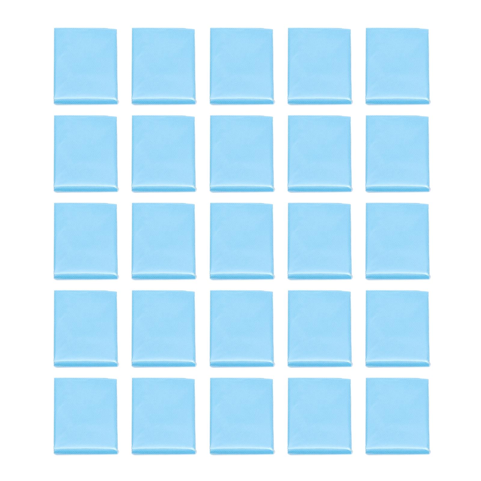 

25 Pcs Disposable Toilet Mat Training Floor Mat Non-slip U-shaped Contour Incontinence Pads Toilet Training Rug небо синє кольору