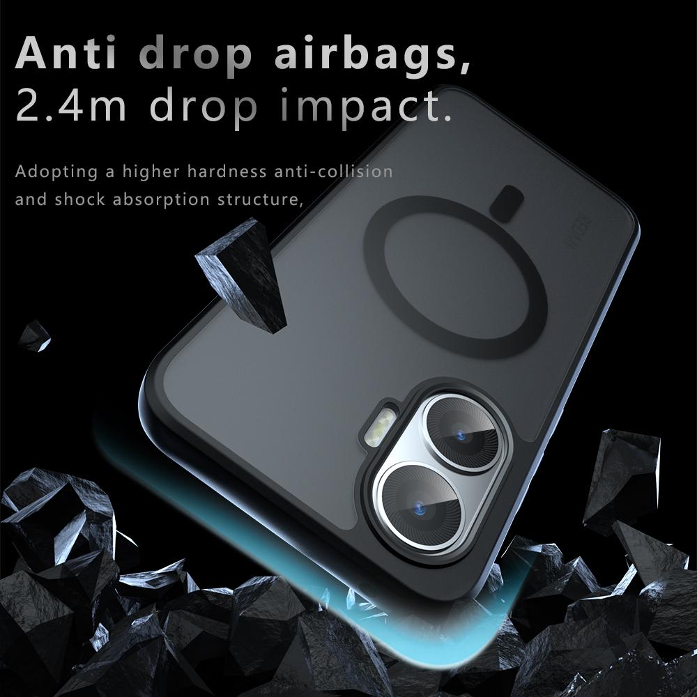 Case For Xiaomi Poco F7 Redmi Turbo 4 Pro Magnetic Soft TPU Frame Translucent Matte Hard Plastic Shockproof Phone Back Cover