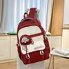 Schoolbag1011 New Schoolbag for Women Ins Niche Middle and High School Students for Women, Large Capacity, High Value, Burden Reduction Spine Backpack
