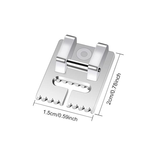 3PCS Sewing Machine Twin Needle Double Needle 9 Groove Presser Foot Zigzag Foot Straight Stitch for Household Sewing Machine