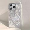 Luxury Laser Silver Butterfly Texture Phone Case for iphone 16 15 14 7 8 Plus 13 Pro Max 16e X XS XR SE 2022 Back Silicone Cover