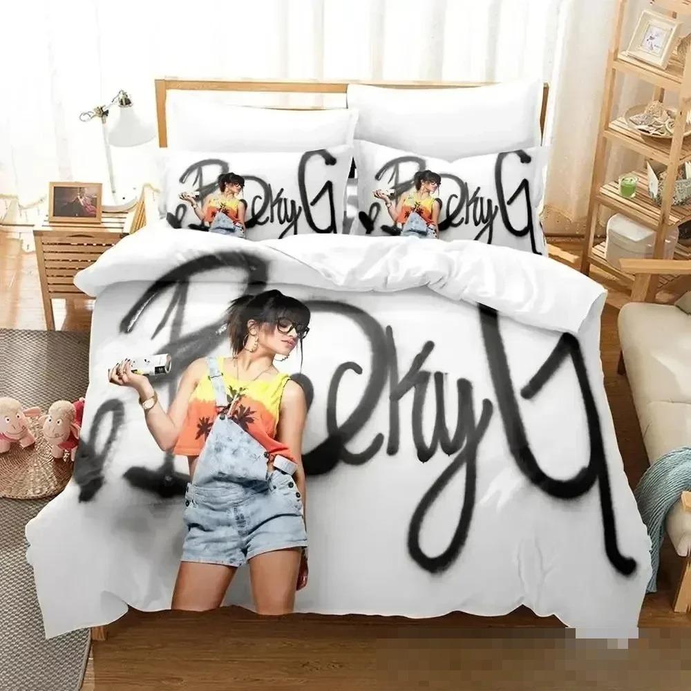 Hot Singer Becky G Bedding Set 3D Print Duvet Cover Pillowcase Adult Boy Girl Bedroom Decoration Gift Single Double Size Gift