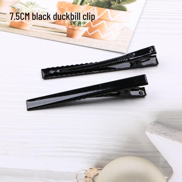 

Аксессуары для волос своими руками: Черный квадратный зажим-бантик с рисунком «утконос»