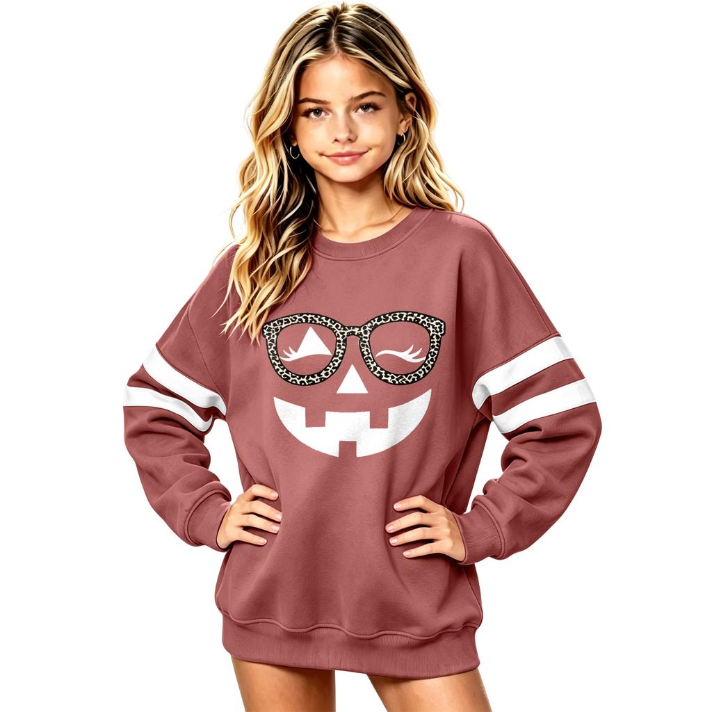 Boys Girls Long Sleeve T-Shirt for Big Kids, Color Casual Tee, Comfortable Layering Top