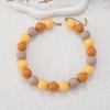 Candy Color Beaded Acrylic Round Bead Choker Necklace For Women Cute Handmade Jewelry