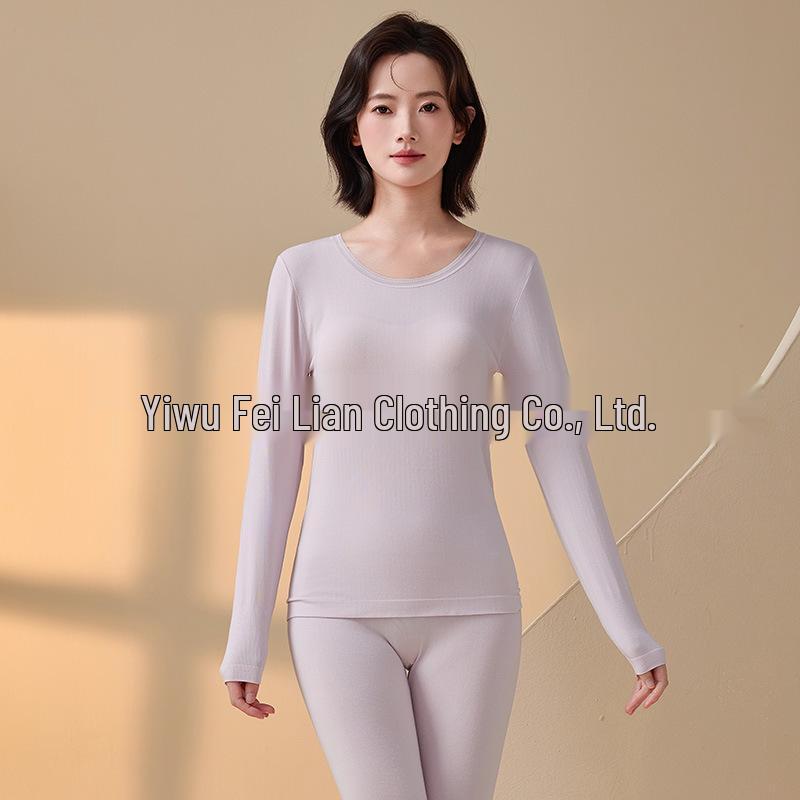 

2025 Women s Seamless Warm Base Layer Set: Autumn/Winter Versatile Thin Body Shaper One Size (suggested for 80-140 jin)