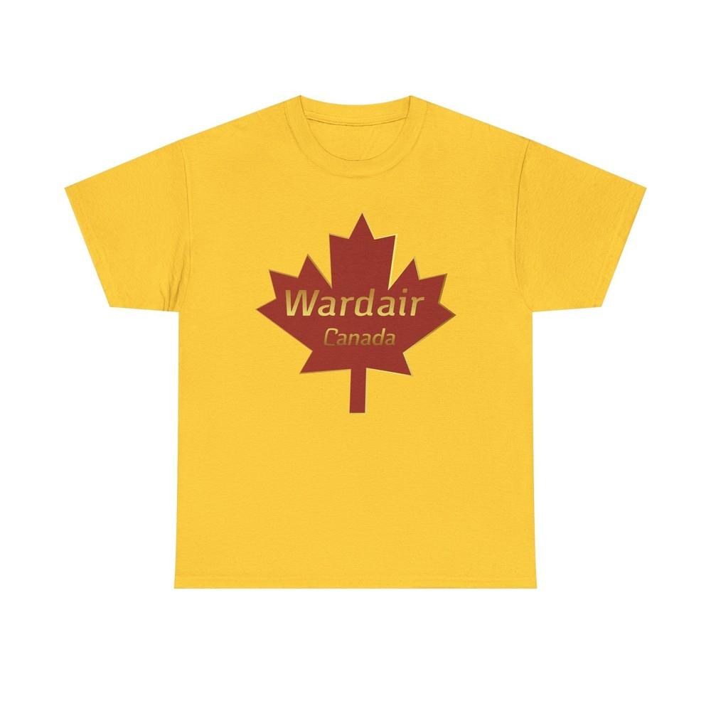 

Wardair Canadian Maple Leaf Red Gold Charter Airline Vintage T-shirt M