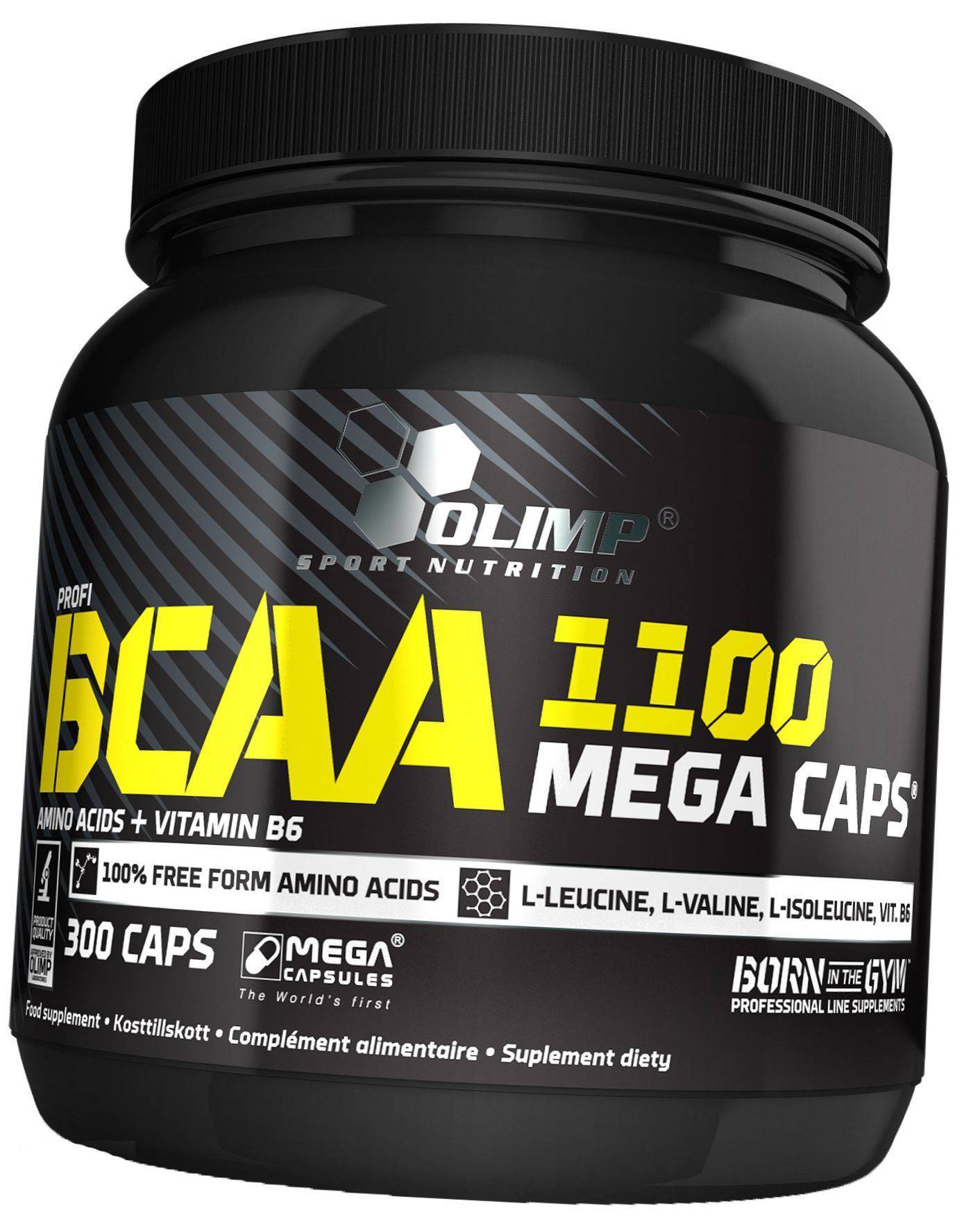

Амінокислоти ВСАА для спорту, BCAA Mega 1100, Olimp Nutrition (28283003) 300caps