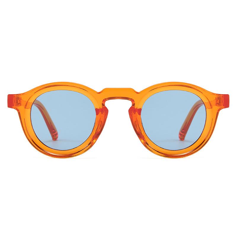 

Retro Round Small Frame Sunglasses Driving Fishing Glasses with UV400 Protection for Unisex as pictures
