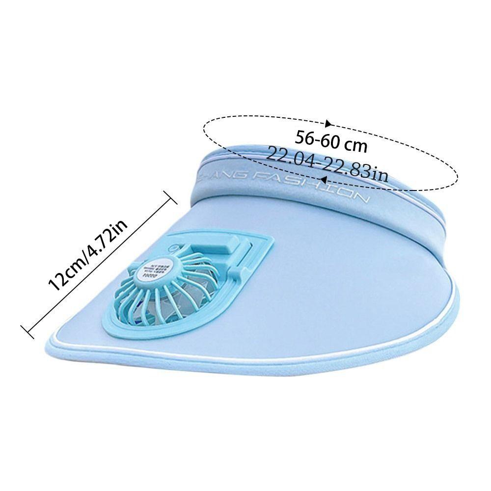 With Fan Fan Sun Hat Breathable Beach Hat Outdoor Visors  Camping Hiking