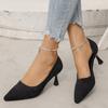 Fashion Hot Sale Women' Thin Heel Shoes New Fashion New Style Pointy Women's Shoes Shallow Mouth Suede Slip-on Wear-resistant High Heels