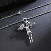 Michael Archangel Hip Hop Punk Titanium Steel Retro Necklace Pendant Necklace