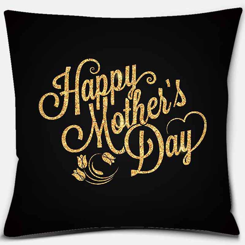 Black Geometric Printing Pillowcase Home Decoration Car Sofa Cushion Cover