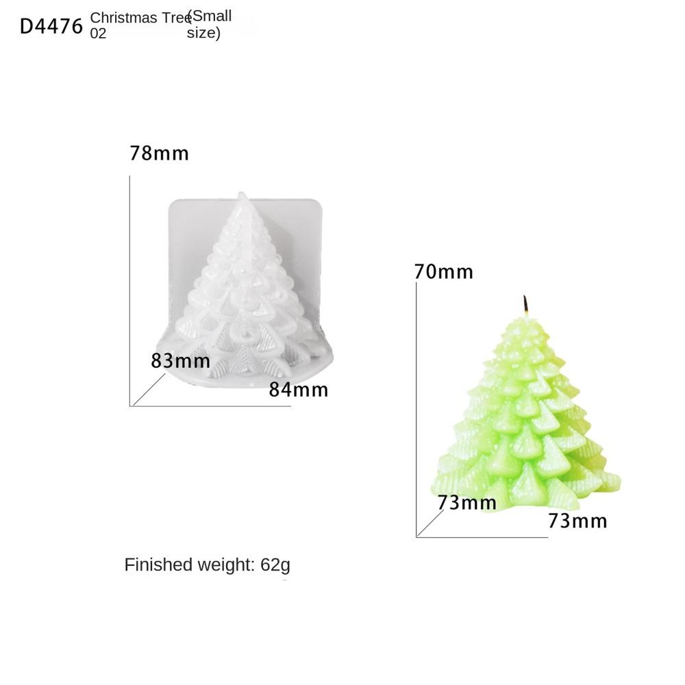 Silicone Candle Mold Tower Christmas Tree Resin Plaster Mold Scented Candle Molds  Party Decoration